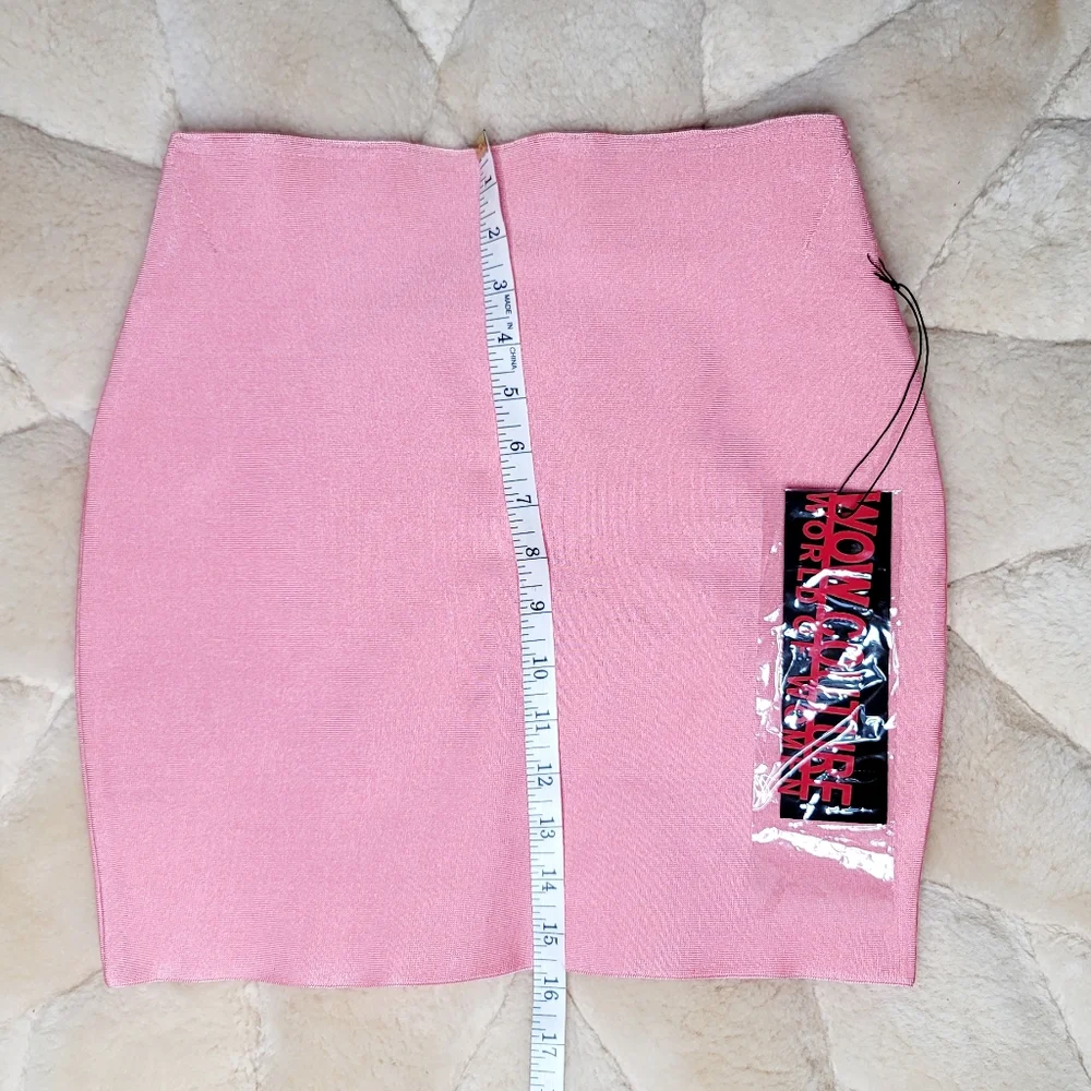 Wow Couture Light Pink Bandage Skirt. - Picture 4 of 6